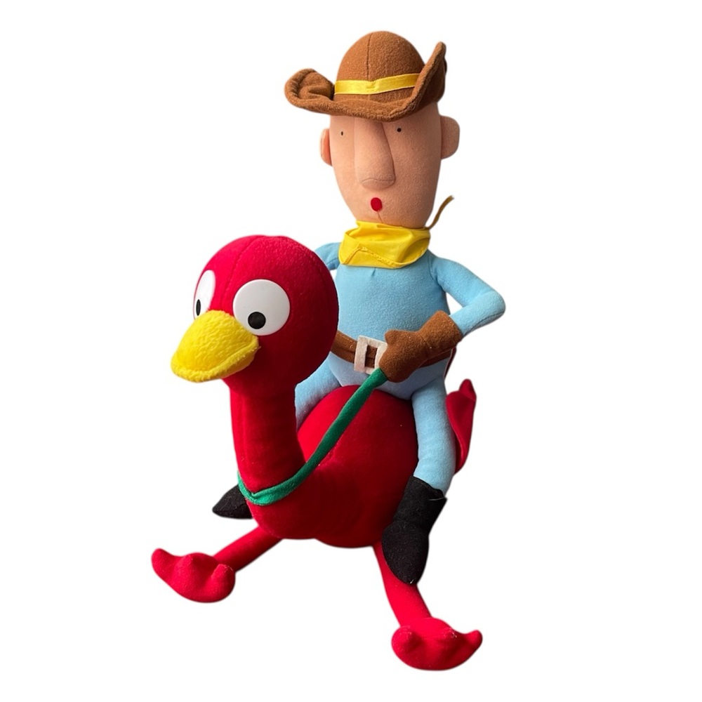 Misfit Cowboy Ostrich Jumbo Plush Toy Rudolph the Red-Nosed Reindeer Stuffins